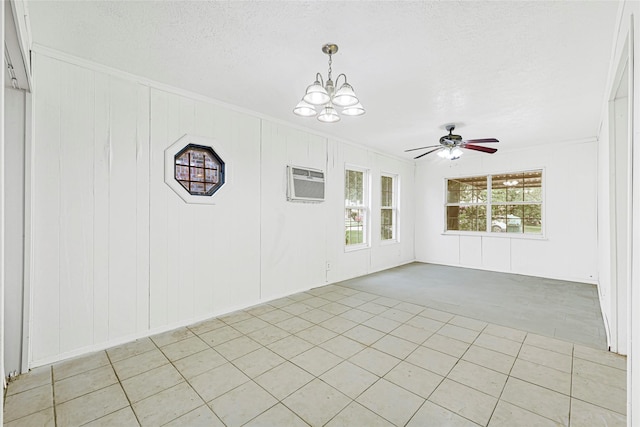 12434 Kathryn St, Houston, TX 77015 - unfurnished sunroom with a chandelier and an AC wall unit