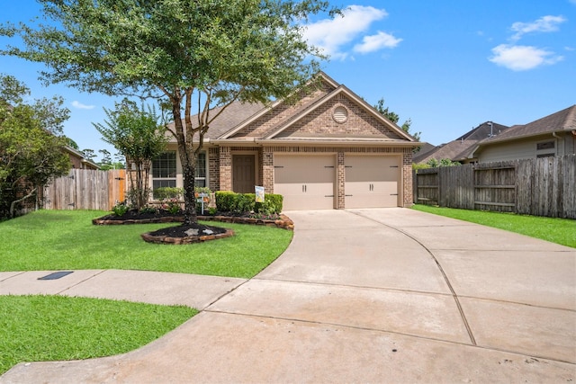 31870 Forest Park Trl, Conroe, TX 77385 - single story home featuring brick siding, driveway, and a garage
