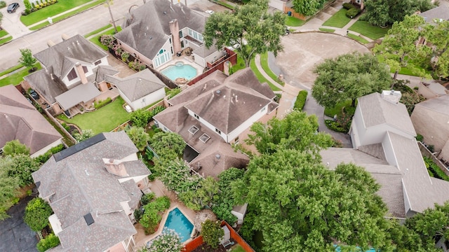 1211 Villmont Ln, Houston, TX 77077 - aerial view of residential area with a pool
