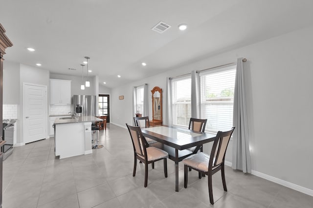 18529 Meadow Point Ln, Montgomery, TX 77316 - dining area featuring recessed lighting and light tile patterned floors