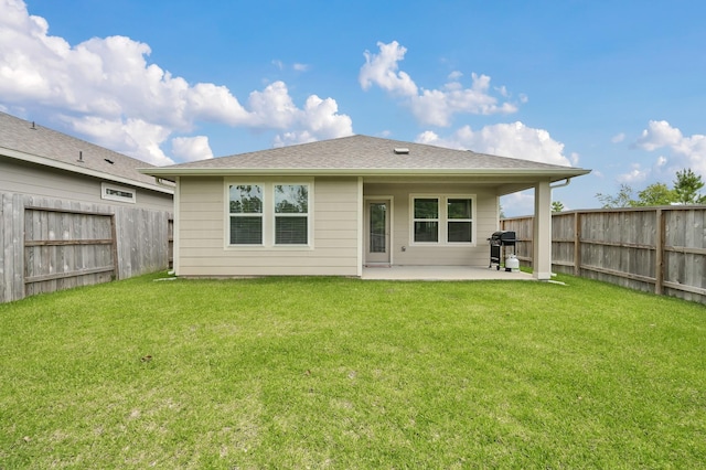 18529 Meadow Point Ln, Montgomery, TX 77316 - back of property with a patio area and a fenced backyard