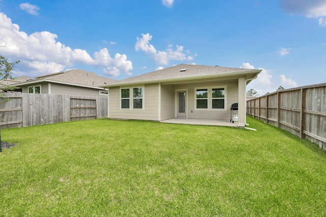 18529 Meadow Point Ln, Montgomery, TX 77316 - back of property featuring a patio and a fenced backyard