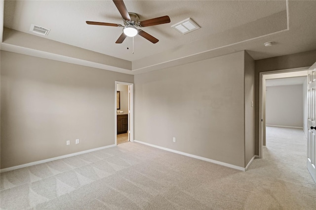 12106 Hawthorne Hill Cir, Humble, TX 77346 - empty room with light colored carpet, ceiling fan, and a smoke detector
