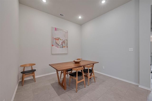 25446 Fossa Dr, Tomball, TX 77375 - dining area featuring recessed lighting and light tile patterned floors