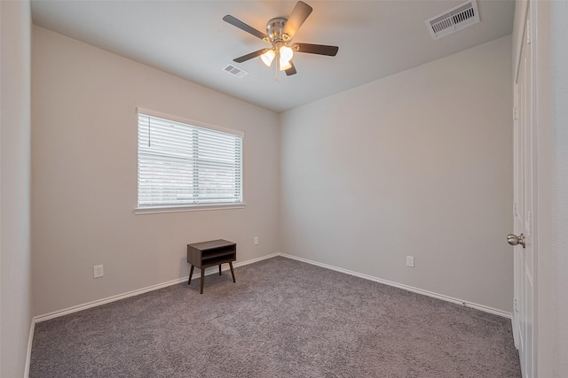 25446 Fossa Dr, Tomball, TX 77375 - carpeted empty room featuring a ceiling fan and baseboards