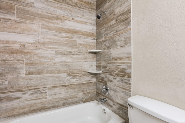 2151 Middle Creek Dr, Houston, TX 77339 - full bathroom with toilet and washtub / shower combination