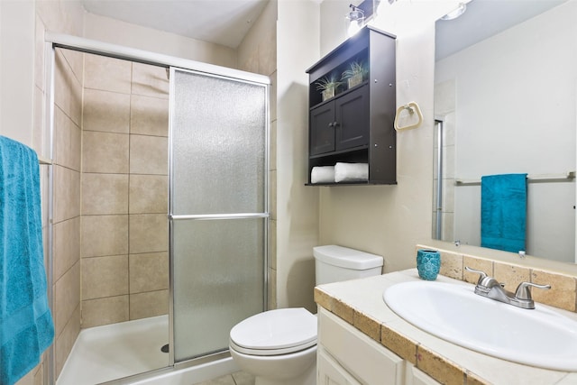 2151 Middle Creek Dr, Houston, TX 77339 - full bath featuring a shower stall and vanity