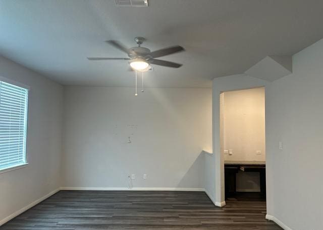 12906 Awuzie Trl, San Antonio, TX 78254 - spare room with wood finished floors and ceiling fan