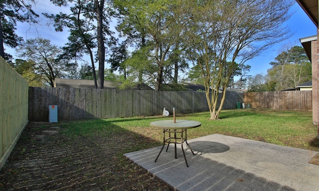 22635 River Birch Dr, Tomball, TX 77375 - fenced backyard featuring a patio