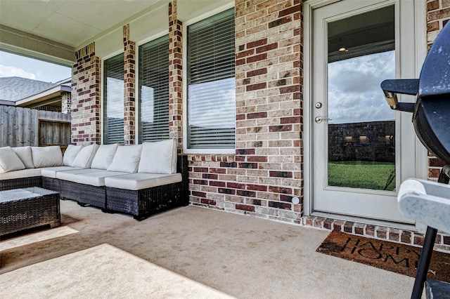 3368 Voda Bend Dr, Katy, TX 77493 - view of patio / terrace with an outdoor hangout area