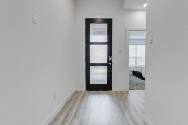 3368 Voda Bend Dr, Katy, TX 77493 - entryway featuring light wood-style flooring and baseboards