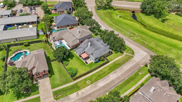 3803 Caleb Ln, Missouri City, TX 77459 - aerial view of residential area featuring a pool