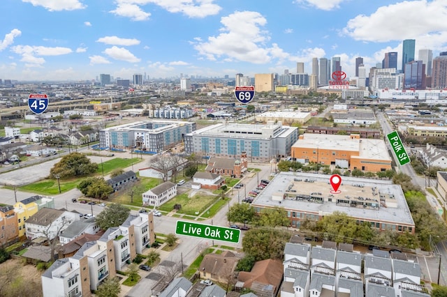 1312 Live Oak St Unit 215, Houston, TX 77003 - drone / aerial view of skyline