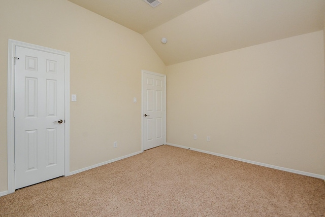 18702 Cypress Loch Dr, Spring, TX 77379 - spare room with light carpet and vaulted ceiling