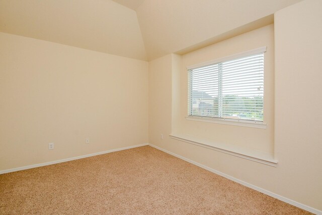 18702 Cypress Loch Dr, Spring, TX 77379 - empty room featuring carpet floors and lofted ceiling