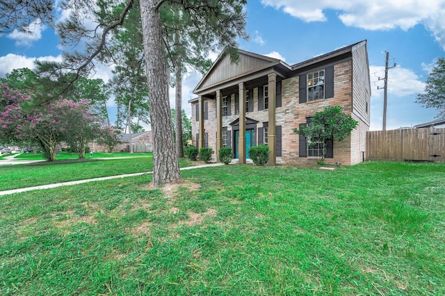 17203 Kettle Creek Dr, Spring, TX 77379 - greek revival inspired property featuring brick siding