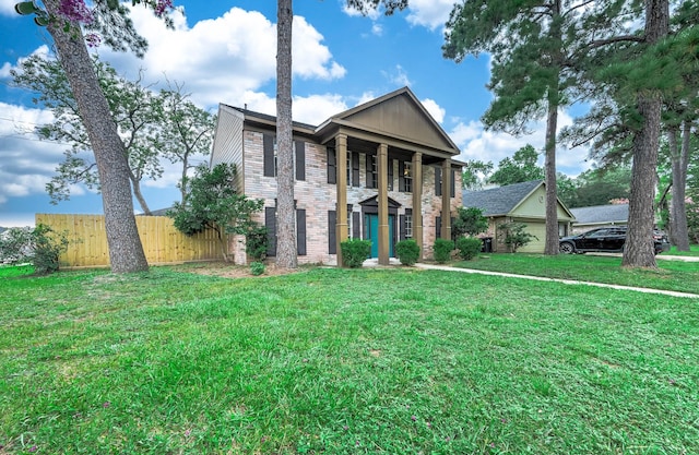 17203 Kettle Creek Dr, Spring, TX 77379 - neoclassical / greek revival house featuring brick siding
