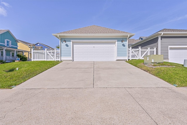 6 Caravelle Ct, Galveston, TX 77554 - view of front of house featuring a gate and a detached garage