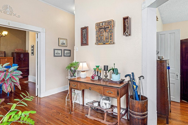 1611 34th St, Galveston, TX 77550 - hallway with wood finished floors and baseboards