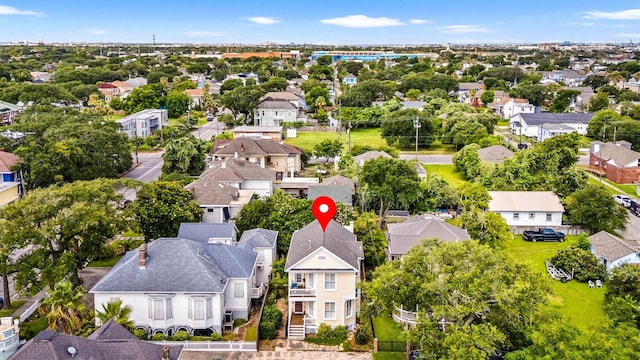 1611 34th St, Galveston, TX 77550 - aerial perspective of suburban area
