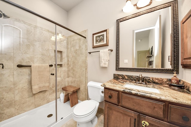 13810 Lake Prt, Cypress, TX 77429 - bathroom featuring a shower stall and vanity