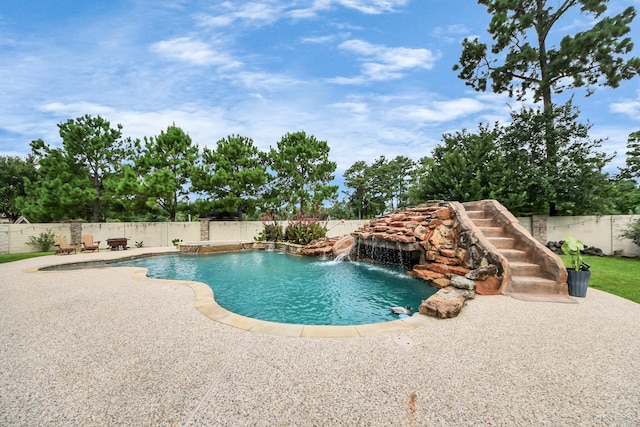 13810 Lake Prt, Cypress, TX 77429 - view of pool featuring a fenced backyard and a patio