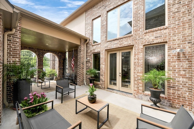 13810 Lake Prt, Cypress, TX 77429 - view of patio / terrace with french doors