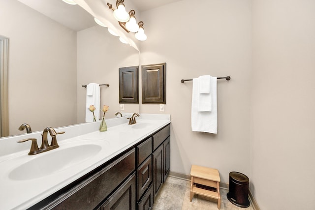13810 Lake Prt, Cypress, TX 77429 - full bathroom with double vanity and baseboards