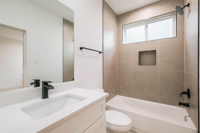 5703C Balbo St, Houston, TX 77091 - bathroom featuring vanity and bathtub / shower combination
