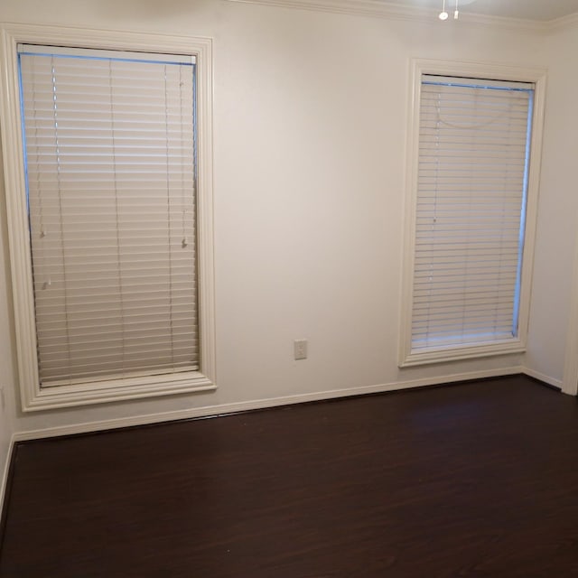 3600 Jeanetta St Unit 1301, Houston, TX 77063 - empty room featuring dark wood-type flooring and ornamental molding