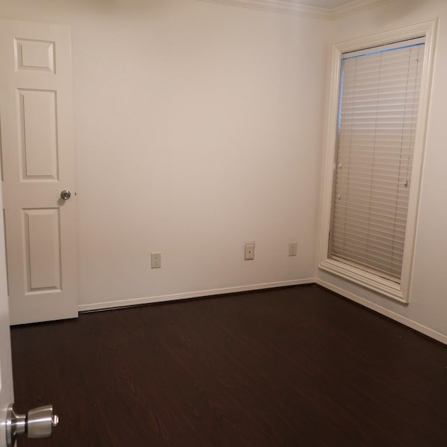 3600 Jeanetta St Unit 1301, Houston, TX 77063 - empty room featuring dark wood-style flooring and ornamental molding