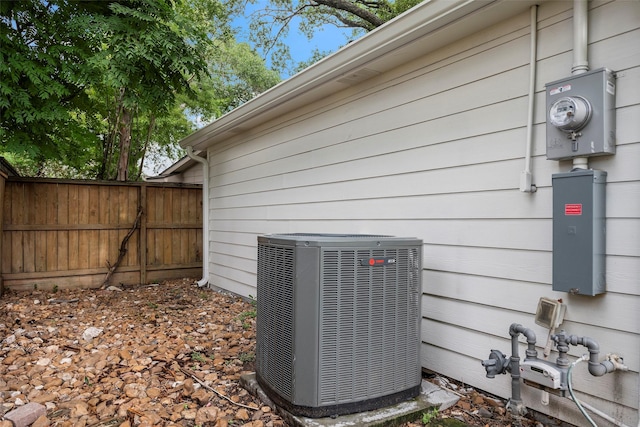 3815 Latma Dr, Houston, TX 77025 - exterior view of a central AC unit and electric meter