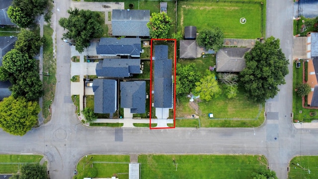 3907 Sumpter St, Houston, TX 77020 - aerial overview of property's location featuring property parcel outlined