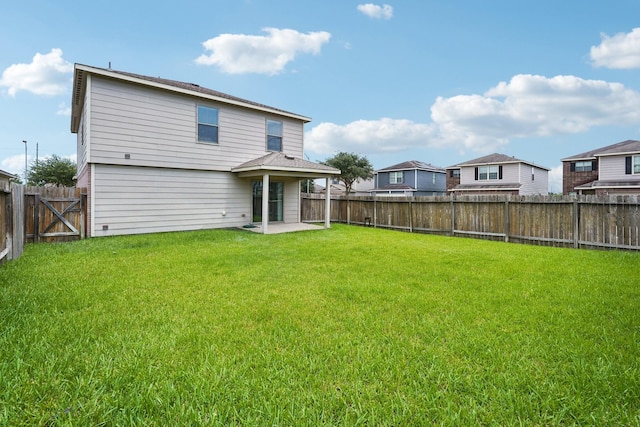 2607 Ensbrook Meadow Ln, Katy, TX 77449 - back of house featuring a fenced backyard, a patio, and a residential view