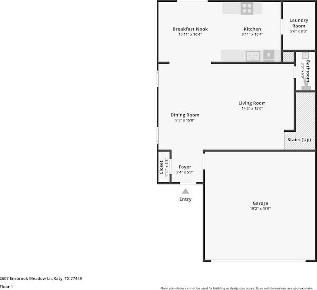 2607 Ensbrook Meadow Ln, Katy, TX 77449 - view of property floor plan