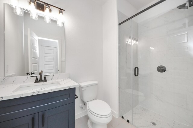 5318 Latigo Ct, Alvin, TX 77511 - full bathroom featuring vanity and a stall shower