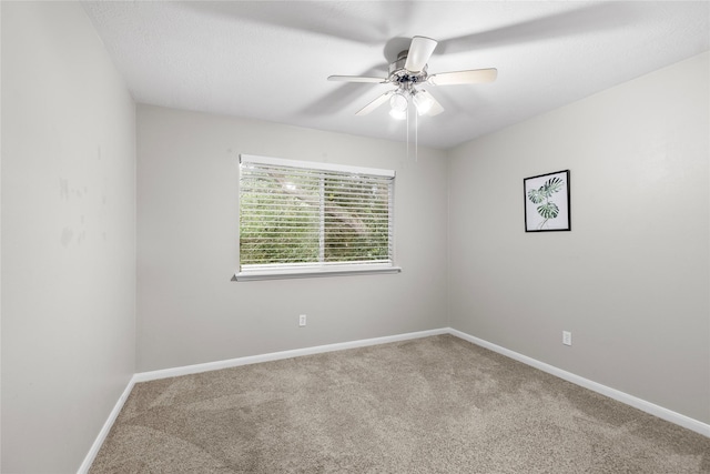 3327 Shady Glen Ln, Missouri City, TX 77459 - carpeted spare room featuring ceiling fan and baseboards