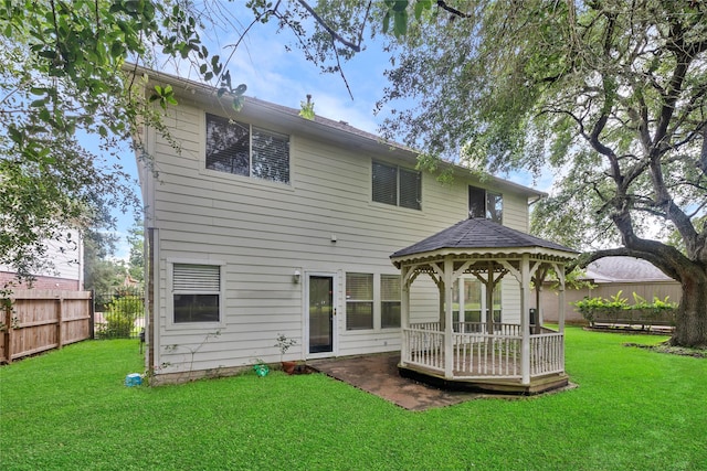 3327 Shady Glen Ln, Missouri City, TX 77459 - back of house with a gazebo