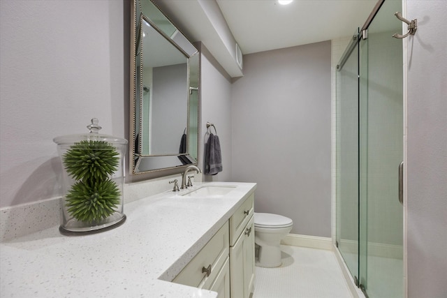 206 Lakemere St, Houston, TX 77079 - bathroom with vanity and a stall shower