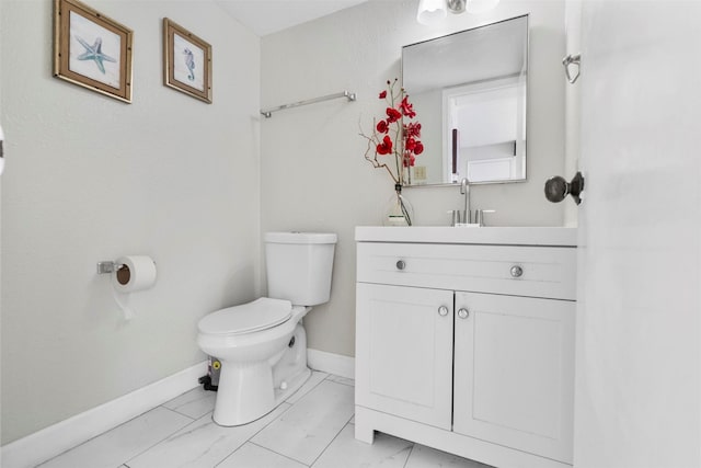 13530 Sharpbill Dr, Houston, TX 77083 - half bath with marble finish floors and vanity