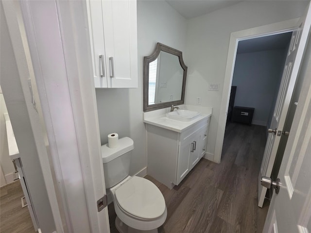 121 Tanglewood St, Baytown, TX 77520 - bathroom with vanity and wood finished floors