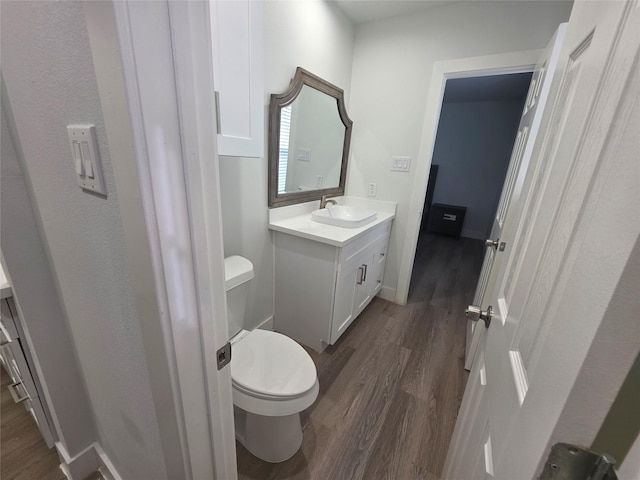 121 Tanglewood St, Baytown, TX 77520 - bathroom featuring vanity and wood finished floors