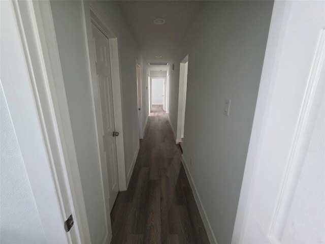 121 Tanglewood St, Baytown, TX 77520 - corridor featuring dark wood-type flooring