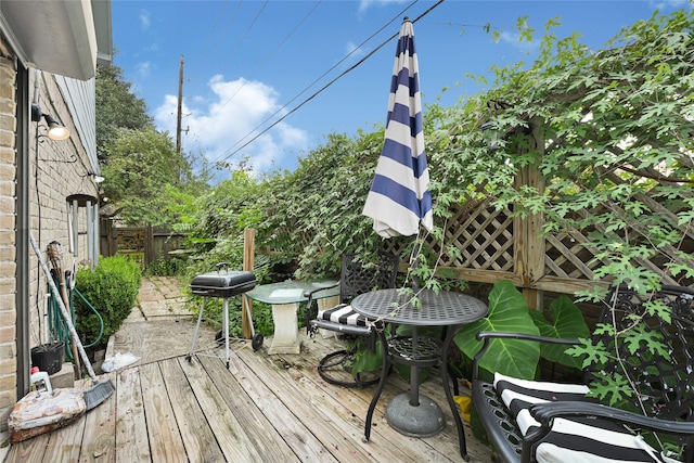 202 Old Bridge Lk, Houston, TX 77069 - deck featuring grilling area
