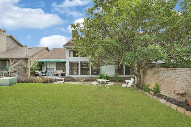 202 Old Bridge Lk, Houston, TX 77069 - rear view of property featuring a lawn and a shingled roof