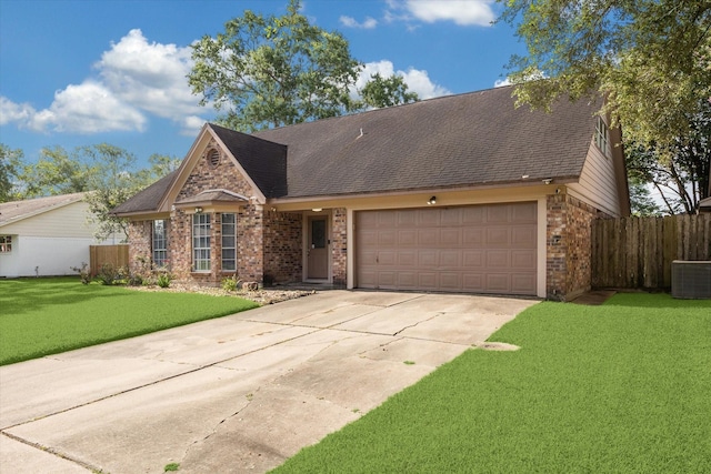 1804 Sleepy Creek Way, Pearland, TX 77581 - view of front of home featuring brick siding, driveway, an attached garage, and a shingled roof