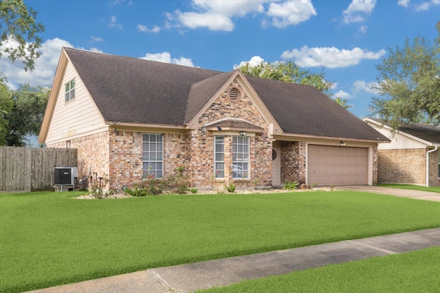 1804 Sleepy Creek Way, Pearland, TX 77581 - view of front of home featuring brick siding, an attached garage, driveway, and roof with shingles