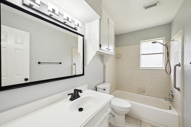 1804 Sleepy Creek Way, Pearland, TX 77581 - bathroom featuring vanity, tub / shower combination, and tile patterned floors