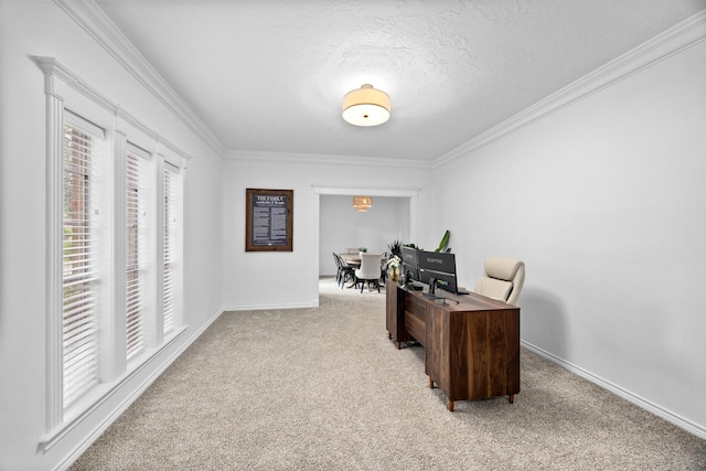 16235 Salmon Ln, Spring, TX 77379 - office space featuring light colored carpet and ornamental molding