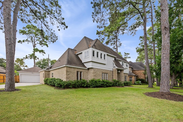 16235 Salmon Ln, Spring, TX 77379 - view of home's exterior with brick siding, a garage, and concrete driveway